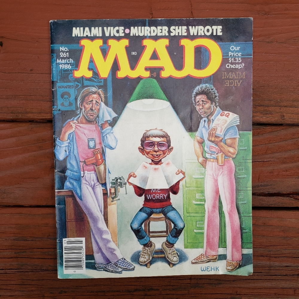 MAD Magazine No. 261 March 1986 - Miami Vice & Murder She Wrote